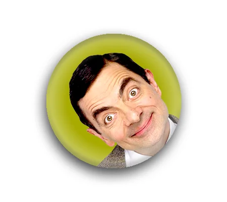 Mr Bean button badges