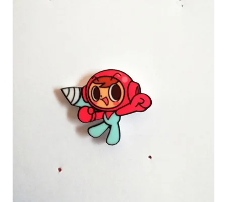Mr Driller pin badge