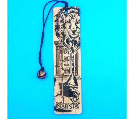 Narnia laser engraved bookmark