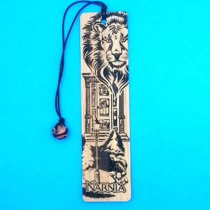 Narnia laser engraved bookmark