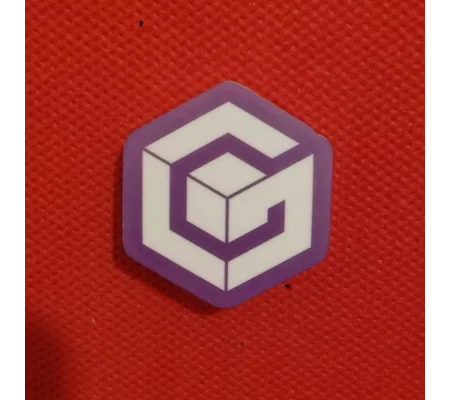Nintendo Gamecube logo pin badge