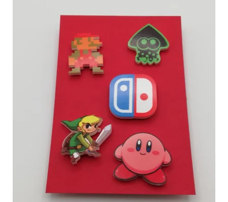 Nintendo Switch pin badge set