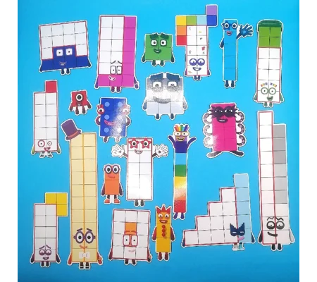 Number Blocks print and cut magnets (1-20)