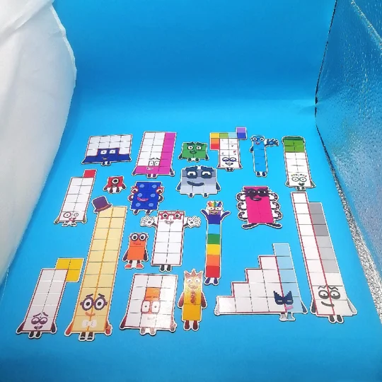 Number Blocks print and cut magnets (1-20)