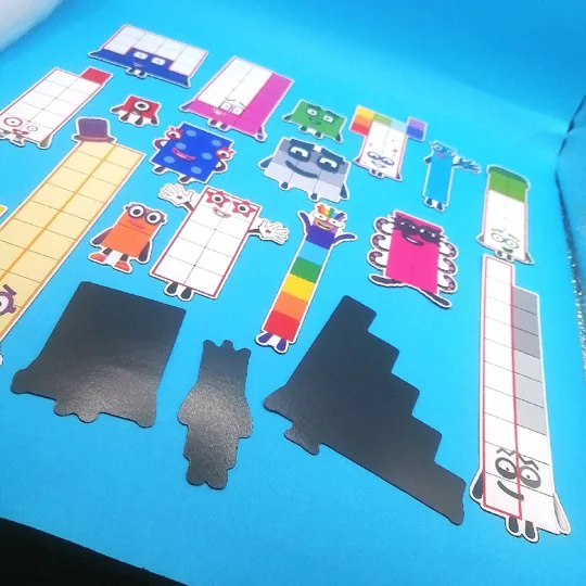 Number Blocks print and cut magnets (1-20)