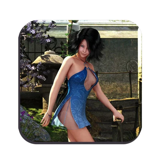 Original Art Drinks Coaster - Avangeline - The Steps