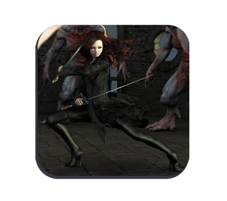 Original Art Drinks Coaster - Keep Back The Night