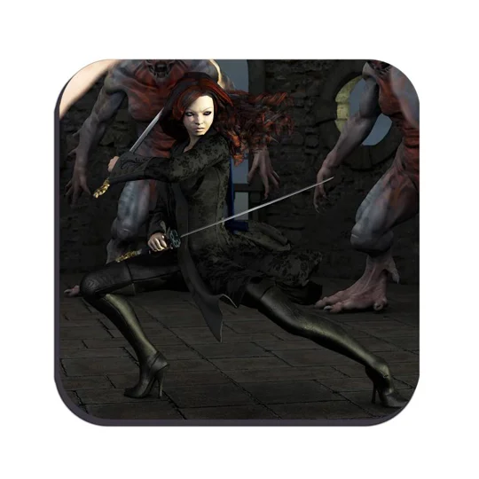 Original Art Drinks Coaster - Keep Back The Night