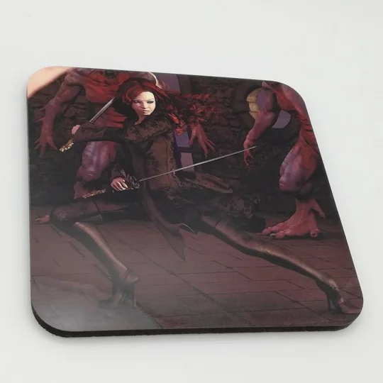 Original Art Drinks Coaster - Keep Back The Night