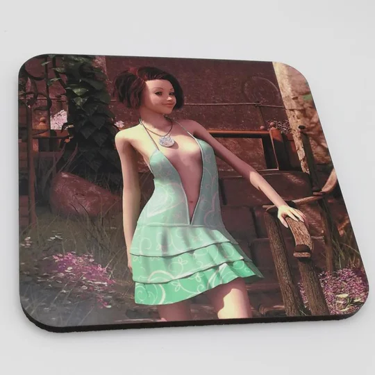 Original Art Drinks Coaster - Miley - Does The Steps