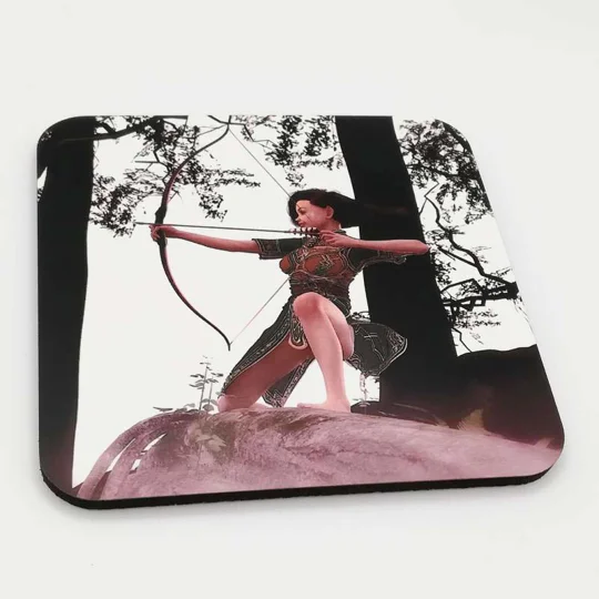 Original Art Drinks Coaster - Miley - Wood Elf