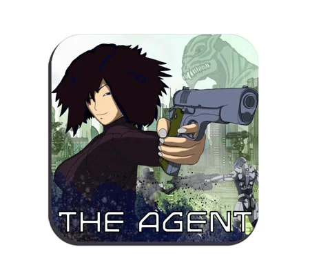 Original Art Drinks Coaster - The Agent