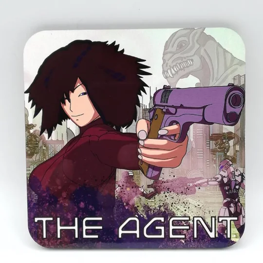 Original Art Drinks Coaster - The Agent