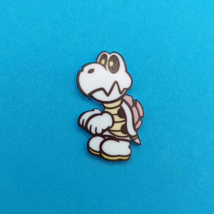 Paper Mario - Dry Bones pin badge - Super Mario