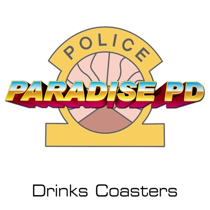 Paradise PD drinks coasters Paradise PD drinks coasters