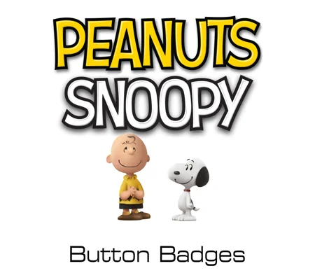 Peanuts/Snoopy button badges