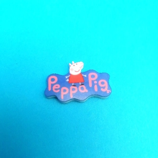 Peppa Pig logo pin badge
