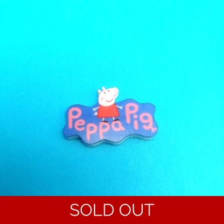 Peppa Pig logo pin badge