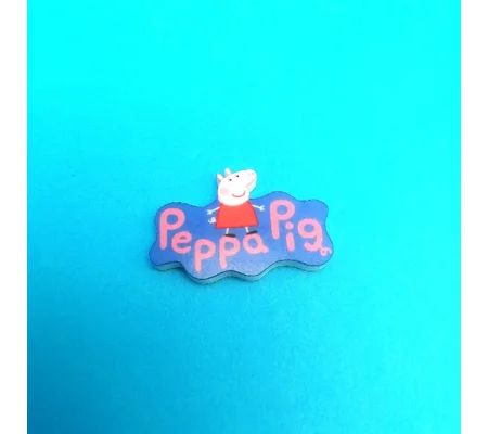 Peppa Pig logo pin badge