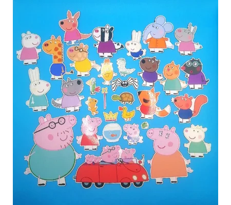 Peppa Pig printed magnet set (32 magnets)