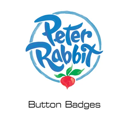 Peter Rabbit button badges