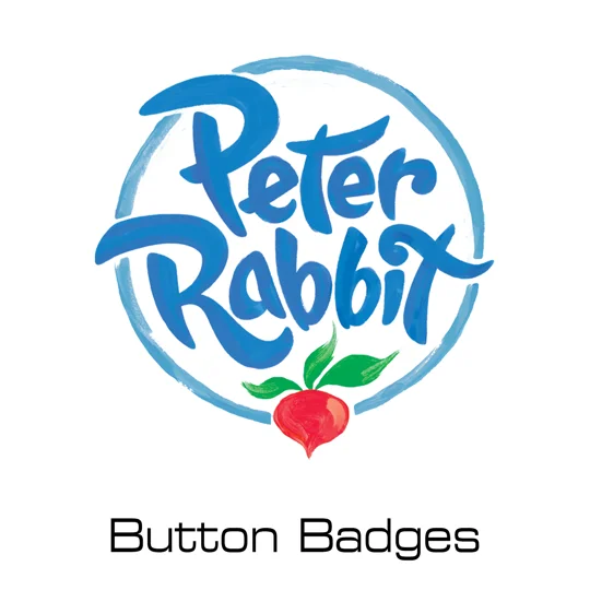 Peter Rabbit button badges