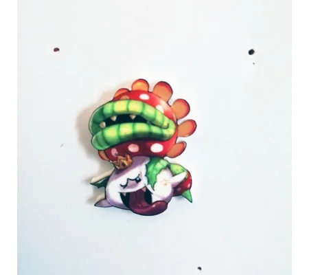 Super Mario - Petey Piranha and King Boo pin badge