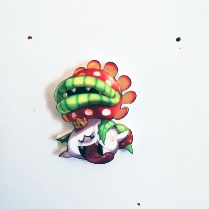 Super Mario - Petey Piranha and King Boo pin badge Super Mario - Petey Piranha and King Boo pin badge