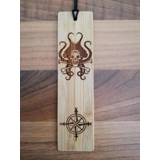 Pirate laser engraved bookmark