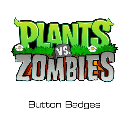 Plants VS Zombies button badges