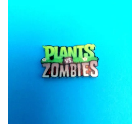 Plants vs Zombies logo pin badge