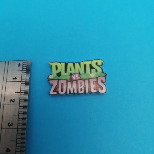 Plants vs Zombies logo pin badge