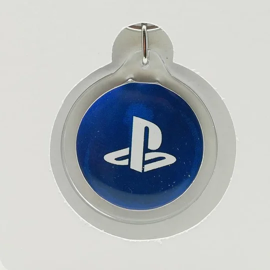 Playstation plastic keyring