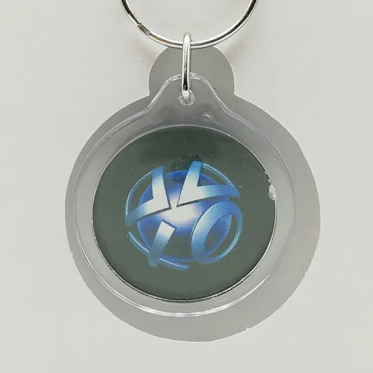 Playstation plastic keyring