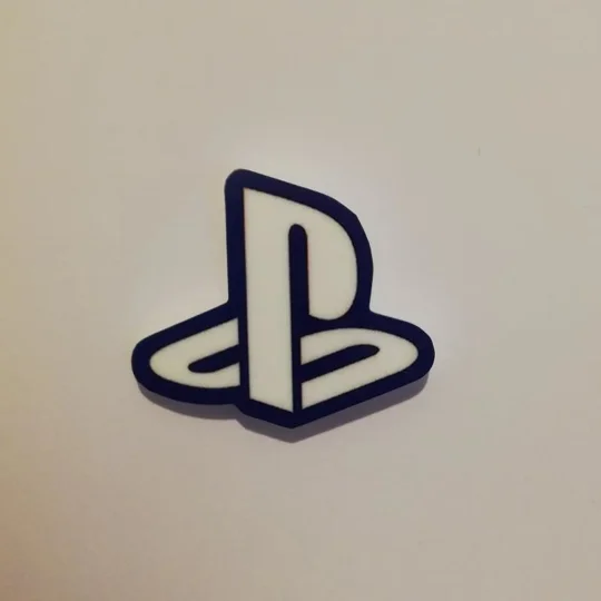 PlayStation logo pin badge
