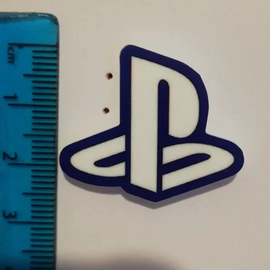 PlayStation logo pin badge