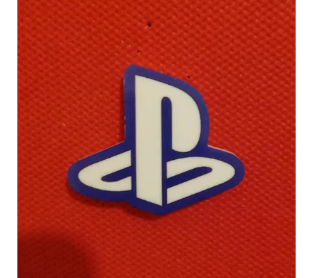 PlayStation logo large pin badge
