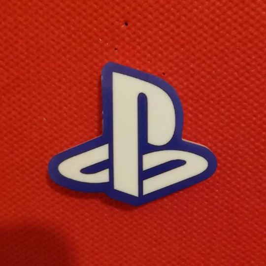 PlayStation logo large pin badge