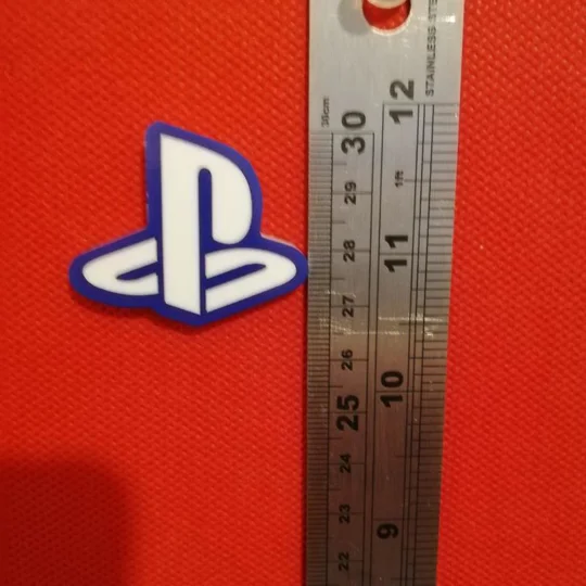 PlayStation logo large pin badge