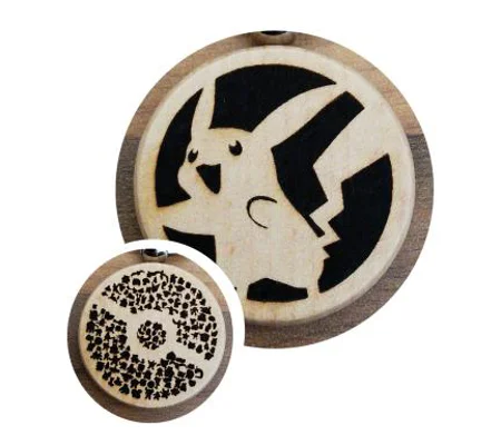Pokémon laser engraved keyring -Pikachu -Pokéball