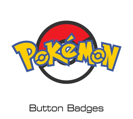 Pokemon button badges