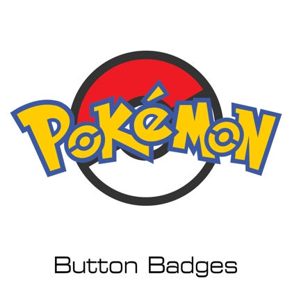 Pokemon button badges