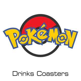 Pokémon drinks coasters