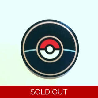 Pokemon Go logo pin badge