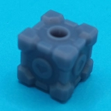 Portal Companion Cube bead