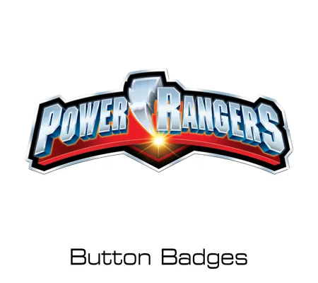 Power Rangers button badges