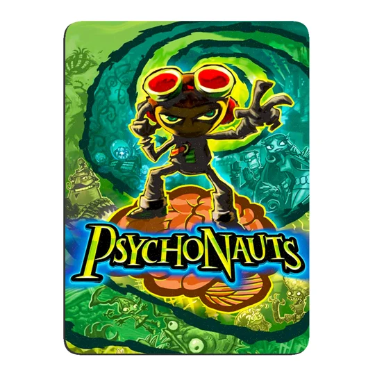 Psychonauts Glitter Full Magnetic Back Magnet