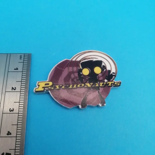 Psychonauts logo pin badge