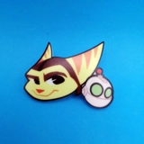 Ratchet and Clank pin badge