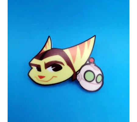 Ratchet and Clank pin badge